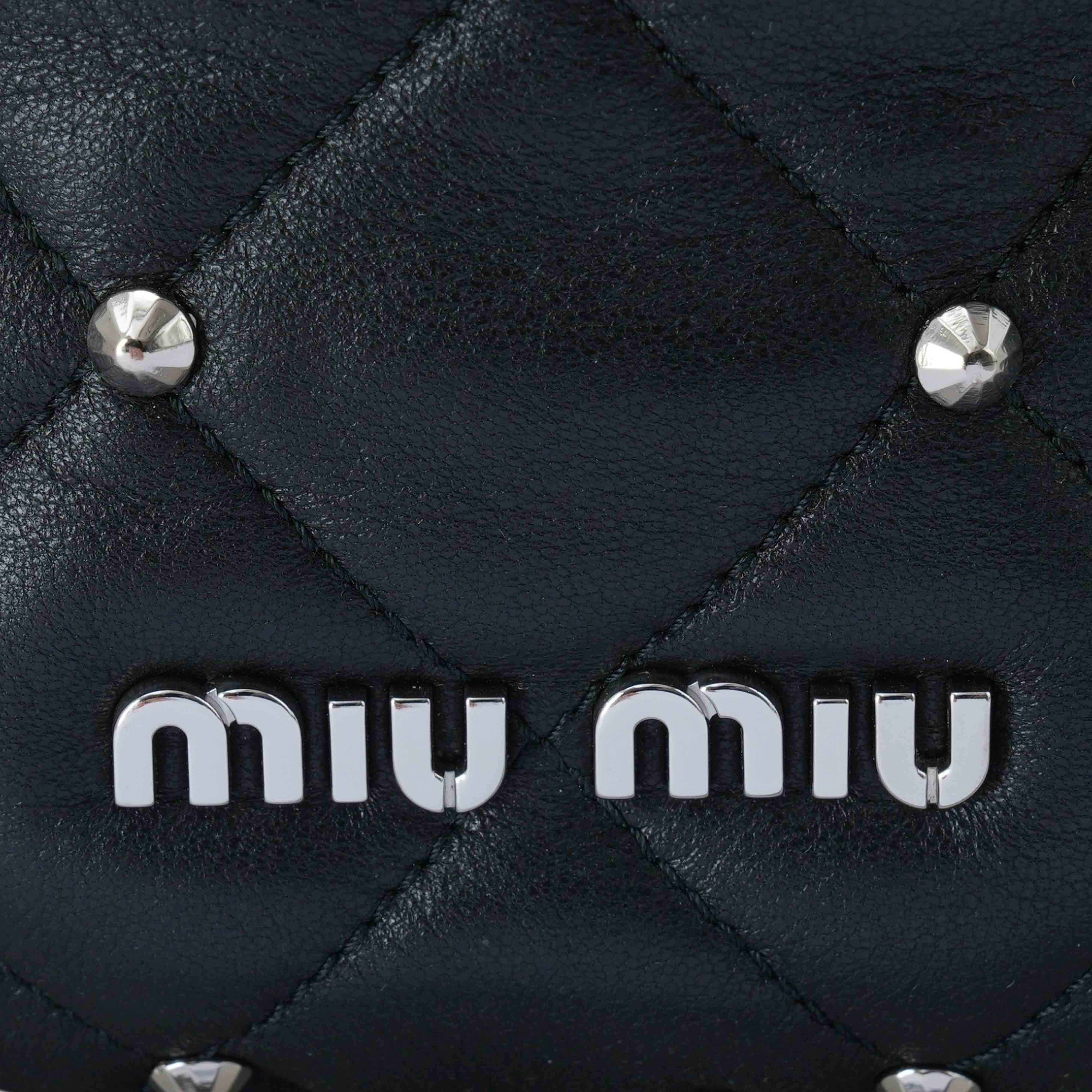 MIU MIU(USED)미우미우 5BE014 스터드 크로스백